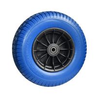 Nouvelles roues pneumatiques de 16 pouces 6.50-8 avec roulement à billes en caoutchouc pour chariot à main, capacité de charge de 150 kg