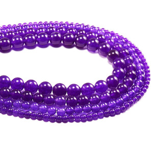 Cuentas Sueltas de Amatista Natural de 4-12 mm, Redondas, para Hacer Pulseras, Origen Yiwu - Product Image 4