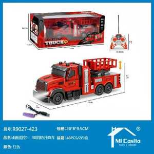 Mi Casita Camion dei Pompieri Telecomandato Scala 1:30 4 Canali Elettrico Giocattolo per Interni ed Esterni per Bambini dai 5 ai 7 Anni - Product Image 1