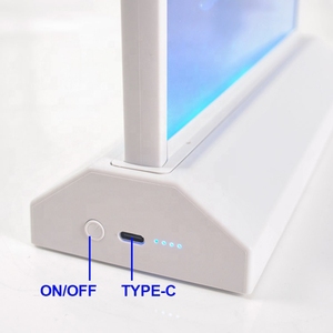 Có thể sạc lại A4 Máy tính để bàn hai mặt LED quảng cáo menu ánh sáng Hộp Battery Powered uống Bảng hiển thị - Product Image 4