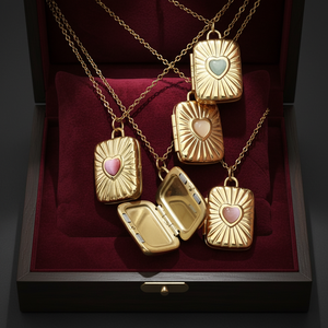 สร้อยคอจี้รูปซองจดหมายชุบทองคำขาวคุณภาพสูง ประดับเพชรซิร์คอนสลักข้อความ You're <span class=keywords><strong>My</strong></span> Soulmate ดีไซน์วินเทจสำหรับผู้หญิง - Product Image 1