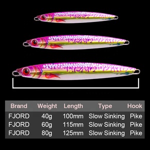 Señuelo de Pesca FJORD 3D Glow Jigging de 40g, 60g, 80g con Asistente, Nuevo Señuelo de Pesca Mayorista para Agua Salada, Cuchillas de Jig, Jig de Plomo Personalizado, Ojos 3D - Product Image 5