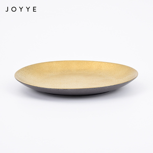 <span class=keywords><strong>Assiette</strong></span> de table en céramique et porcelaine Joyye, écologique, certifiée CE, personnalisable OEM/ODM, luxe, 21 cm, avec glaçure réactive <span class=keywords><strong>dorée</strong></span> - Product Image 3