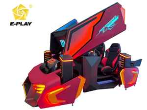 EasyPlay Factory 3-Bildschirm-Rennwagensimulator 9D VR Virtual Reality für Home Airport Mall Münz betriebener Outdoor-PC Fiberglas - Product Image 2