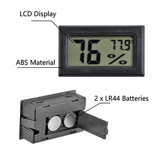FY-11 номер гидрометр температуры влажности датчика небольшой цифровой термометр Мини ЖК-дисплей цифровой термометр-гигрометр - Product Image 2