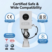 Cargador de Vehículos Eléctricos de 30kw DC, OCPP 1.6j, con Lector de Tarjetas RFID, Estaciones de Carga EV, Estándar Europeo CCS2, Cargador para BYD, GWM, VinFast, VGo
