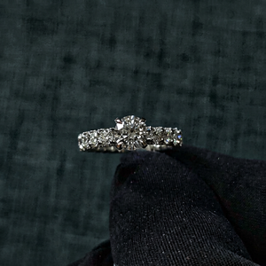 1CT Lab Grown Diamond Iced Out <b>Ring</b> 925 Sterling <b>Silver</b> <b>Men</b>’s Hip Hop Luxury Diamond <b>Ring</b> - Product Image 1