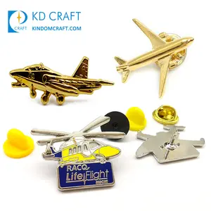Hot Koop Geen Minimum Custom Metalen 3d Vliegtuigen Badge Goud Zilver Emaille Vliegtuig Airbus Revers Pin