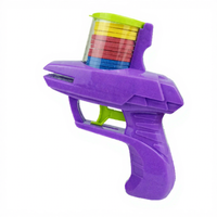 Mini pistolet lanceur de disques en mousse UFO, jouets en plastique, vente en gros, jeux interactifs d'extérieur, jouets lanceurs de balles souples pour enfants