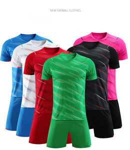 Tuta da calcio con stampa a manica corta con stampa maglia estiva per adulti, divisa da squadra per bambini, tuta da calcio maschile - Product Image 1