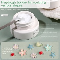 Gel de sculpture 3D pour fleurs 5ml, non collant, blanc nacré satiné, certifié CE, non toxique, pour nail art en bouteille, usage professionnel en salon