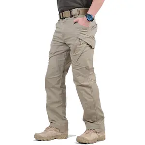 Outdoor multi-pocket travel wholesale wear-resistant tactical pants loose waterproof fishing mountaineering men's work pants