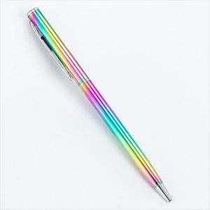 Wholesale Promotional Custom Logo Gift <b>Pens</b> Rainbow Plate Ballpoint Metal Rod <b>Pen</b> Rotating Design with Custom Logo Ball <b>Pen</b> - Product Image 3
