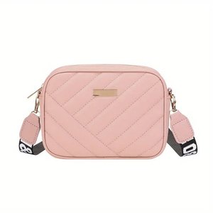 Sac à bandoulière pour femme 2025 tendance, en cuir PU, motif losanges, pour appareil photo, téléphone et rangement, sac messager - Product Image 5