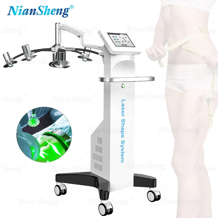 Non-invasive 6D lipo Laser 532nm Laser Green Red light Fat Removal Cellulite Removal Body Shape Shaping Slimming Laser Machine
