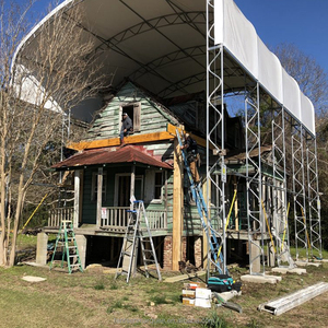 40x80ft OEM/ODM 100-150kmH Gió Tải Thép Nhà Kho Xe Máy Nơi Trú Ẩn Prefab Hội Thảo Kho Hall Hangar Để Bán - Product Image 6