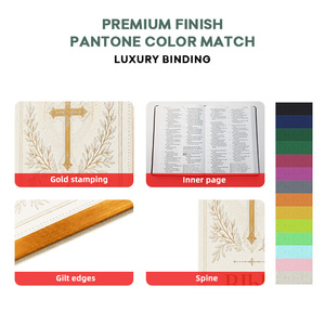 Servicio de Impresión de Libros con Logotipos Personalizados, Multilingüe, Hebreo, Estampado en Caliente, Biblia Inglesa Versión King James - Product Image 2