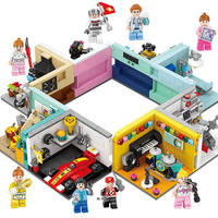 Bloques de Construcción Dream House Street View, Juguete Educativo de Plástico ABS, Regalo para Niños Unisex, Diseño de Escena Realista, Fácil de Armar