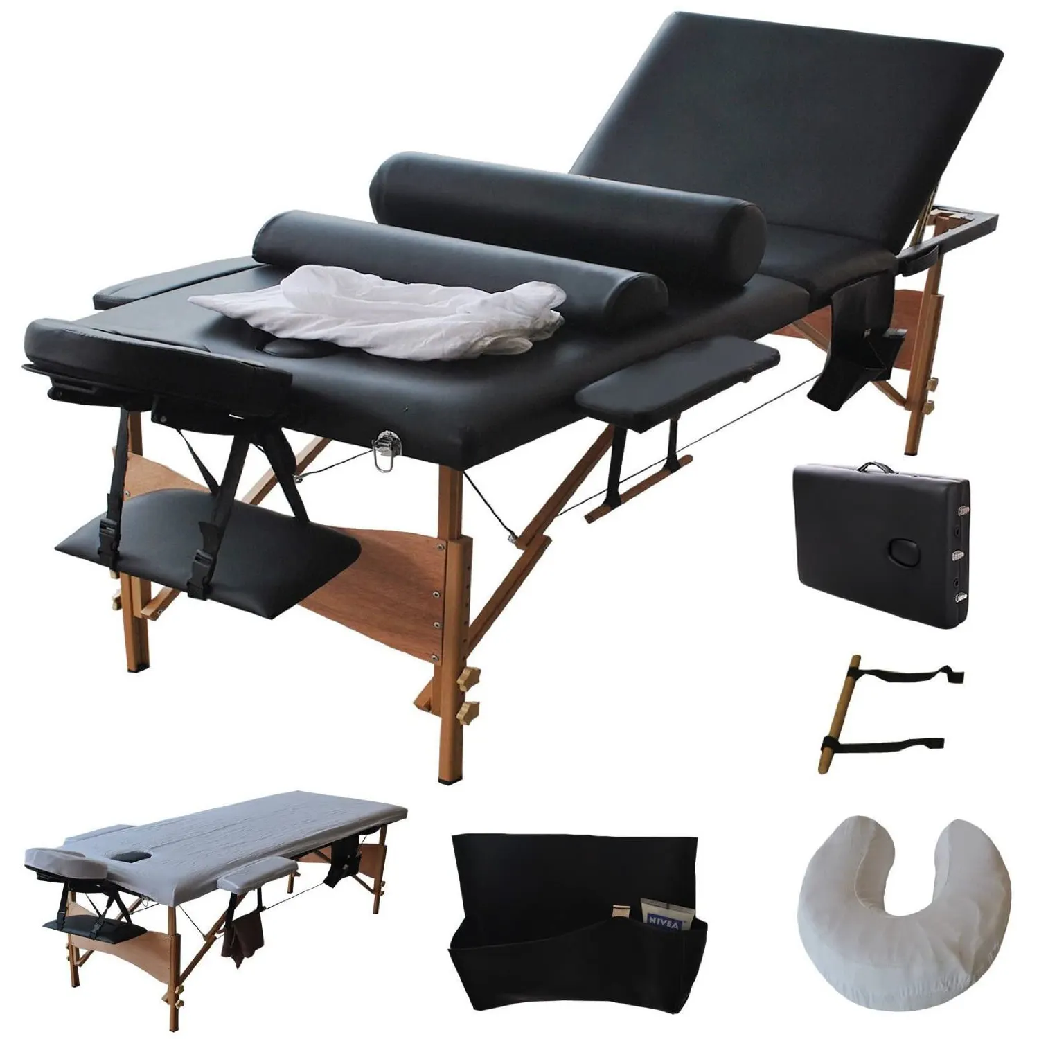Мебель для спа-кровати, портативный складной стальной массажный стол, массажный стол для лица, складной массажный стол на подголовник