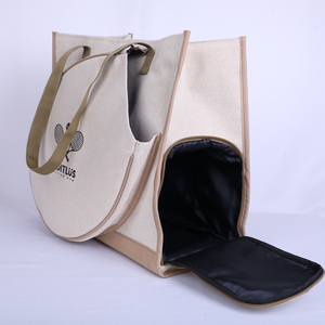 Bolsa de Lona Resistente al Agua de 18 oz para Raqueta de Pádel para Mujer, Bolsa de Lona Portátil de 35 L con Bolsillo Pequeño para Pelotas - Product Image 3