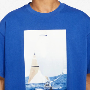 T-shirts pour hommes T-shirt en coton décontracté pour hommes Tissu confortable avec col rond et manches courtes Fermeture à enfiler pour l'été - Product Image 3