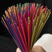 Article chaud transfrontalier 1 paquet de 8 bâtonnets d'encens en bambou aromatisés 24 pièces, y compris des bougies parfumées à la citronnelle blanche et à la sauge pour