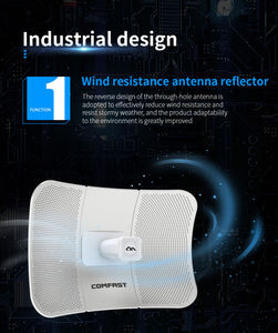 Comfast CF-E319A V2 900Mbps Buitenshuis Lange Afstand 11 Km Barrièrevrije Transmissiebrug Met 2.4G Wi-Fi En Firewallfunctie - Product Image 6