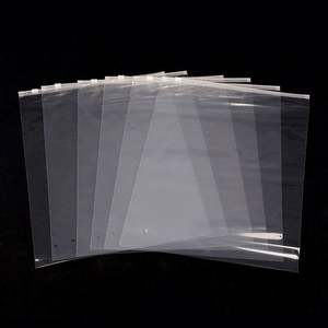 Sacs en polyéthylène personnalisés mats dépolis transparents avec fermeture éclair pour vêtements et t-shirts, avec votre propre logo de marque - Product Image 2