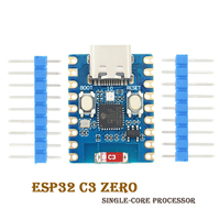 Papan Pengembangan Mini ESP32-C3-Zero Waveshare MCU 32-Bit Single-core 160MHz 2.4GHz Wi-Fi 5 I2C