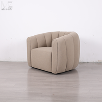 Fauteuil de luxe moderne, fauteuil vintage, chaise longue, fauteuil de salon, fauteuil confortable simple, fauteuil en velours personnalisé, fauteuil de loisirs avec accoudoirs