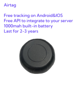 Localisateur Bluetooth AirTAG magnétique avec système de suivi en temps réel gratuit, application iOS, application Android, batterie 1000 mAh, dure 2 à 3 ans