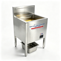 Friteuse électrique commerciale Hansu 25L à double température avec affichage numérique, température constante, en acier inoxydable SUS304 épaissi, pour snacks
