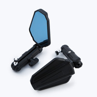 Rétroviseur de moto pliable de style rallye tout-terrain en alliage d'aluminium et plastique pour Secore RX401