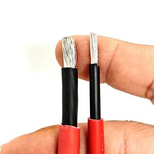 <span class=keywords><strong>สาย</strong></span>เคเบิลสำหรับแผงโซลาร์2x4mm2 TWIN E 10 AWG XLPO หุ้มฉนวนที่มีการจัดอันดับ16A <span class=keywords><strong>กระแส</strong></span>ไฟฟ้า EN50618 PV1-F สำหรับระบบโซล่าร์เซลล์ขนาด6เมตร - Product Image 2