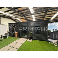 Conteneur extensible PTH, maison préfabriquée modulaire à ossature en acier, 2 chambres, utilisation en extérieur, montage rapide et facile