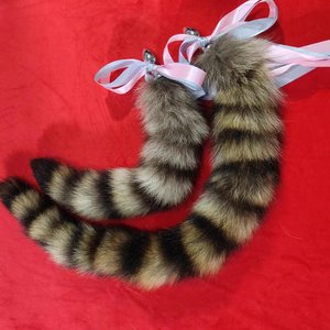 Juguete Sexual de Metal con Cola de Zorro, Inserto Anal de Metal con Cola de Mapache, Tapón Anal - Product Image 6