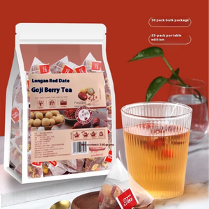 Longan 레드 데이트 울프베리 여신 차 건강 보존 제나라 피 3 보물 여성을위한 독립 티백 - Product Image 2