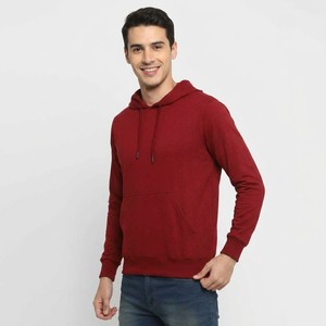 Nouveau sweat à capuche uni personnalisé pour homme, en coton épais, coupe ample et oversize, respirant, séchage rapide, faible MOQ, sweats à capuche pour homme en vente - Product Image 1