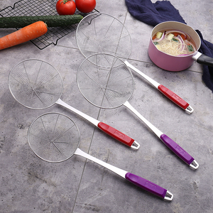 ที่กรองกระชอนสำหรับทำอาหารทอดกระชอนสแตนเลสสตีลแข็งโลหะ - Product Image 1