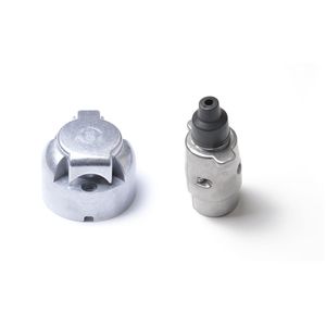 Conector y Enchufe de Aluminio de 7 Pines para Automoción, Estándar MO 161, Metal Plateado con Contactos Dorados - Product Image 4