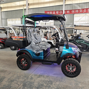 Nouvelle voiturette de golf électrique tout-terrain surélevée 2 places couleur caméléon - Product Image 3