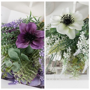 Ramo de Flores Artificiales Heda Tea, Camelia Morada, Decoración para Bodas y Hogar CF01140 - Product Image 3