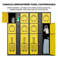 Casillero Inteligente Comercial para Almacenamiento de Equipaje, Gabinete de Equipaje Seguro de Autoservicio para Aeropuerto, Hotel, Estación de Tren
