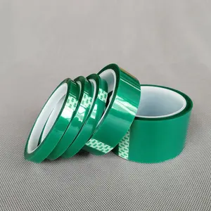 Alta temperatura poliéster verde mascaramento Pet Tape. para revestimento em pó, e-revestimento ou chapeamento projetos. Até 200C de resistência