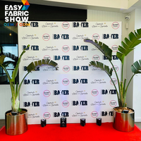 Premium Bedruckter Stoff Prominenten-Hintergrund „Step-and-Repeat“ für Prominenten-Events & Rote Teppiche