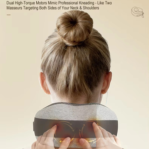 Dual Movement High Quality U-<b>Shaped</b> Neck Shoulder Massager Portable Electric Rechargeable Shiatsu Massage <b>Pillow</b> Timing Control - Product Image 3