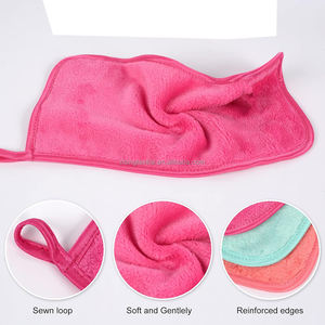 Serviette de visage nettoyante en <span class=keywords><strong>microfibre</strong></span> avec logo personnalisé serviette démaquillante réutilisable pour le visage - Product Image 3