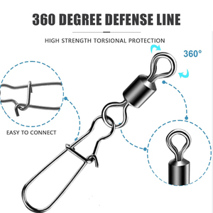 50/100 шт., рыболовный соединитель из нержавеющей стали - Product Image 3