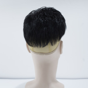 Vente en gros de haute qualité <span class=keywords><strong>perruque</strong></span> de cheveux humains casquette <span class=keywords><strong>chauve</strong></span> topper court élégant postiche naturel <span class=keywords><strong>perruque</strong></span> pour hommes Extensions de cheveux - Product Image 4