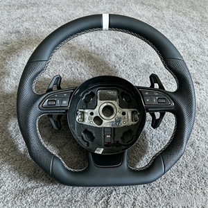 Volant sport en cuir adapté aux modèles <span class=keywords><strong>Audi</strong></span> A7 A3 A4 B8 B9 A5 A6 C6 C7 S3 S4 S5 S6 S7 RS3 RS4 RS5 Q3 Q5 Q7 RS6 <span class=keywords><strong>R8</strong></span> TT TTRS - Product Image 6